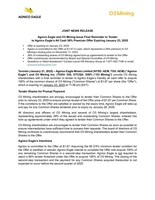 Download Press Release (CNW Group/O3 Mining Inc.)
