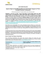 Download Press Release (CNW Group/O3 Mining Inc.)