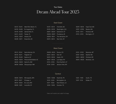Lucid announced the start of the 2023 ‘Dream Ahead Tour,’ an expansive program that gives consumers across the United States the opportunity to experience and drive a Lucid Air. The tour will visit more than 40 cities over the next seven months, beginning on Thursday, April 13, at the Barrett-Jackson Auction in Palm Beach, Florida.
