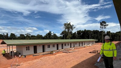 Figure 2 – Permanent Camp Construction (CNW Group/G Mining Ventures Corp)
