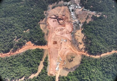 Figure 1 - Earthwork Progress at Industrial Area (CNW Group/G Mining Ventures Corp)