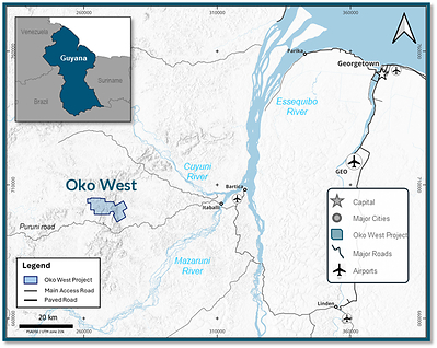 Figure 2: Project Location Map (CNW Group/G Mining Ventures Corp)