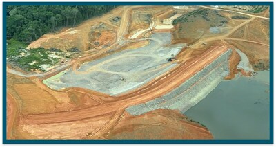 Figure 7 - Flotation Tailings Facility Main Dam (CNW Group/G Mining Ventures Corp)
