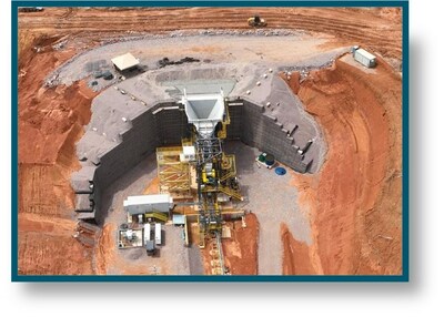 Figure 5 - MSE Wall & Primary Crusher (CNW Group/G Mining Ventures Corp)