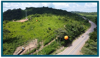 Figure 2 – Power Line Across Highway BR-163 (CNW Group/G Mining Ventures Corp)
