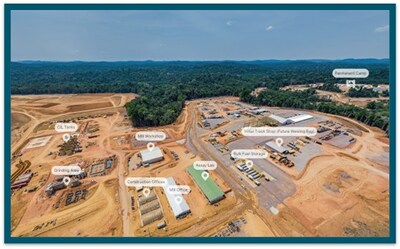 Figure 2 – Mine Infrastructure Area and Process Plant Progress (CNW Group/G Mining Ventures Corp)