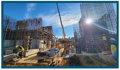 Figure 6 – Mill Foundation and Monument Installation (CNW Group/G Mining Ventures Corp)