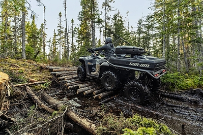The Can-Am Outlander Electric and Outlander MAX 6x6 mark a new chapter of ATV innovation. (CNW Group/BRP Inc.)