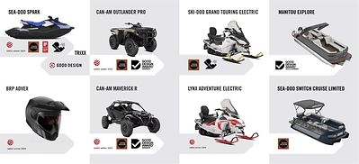 BRP Celebrates Another Exceptional Year with 17 Design Awards in 2024. (CNW Group/BRP Inc.)