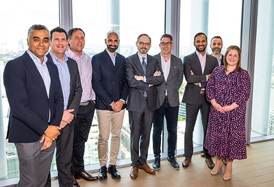 Matt Calkins and the Appian EMEA Leadership Team: Siter Ali, Richard Hudson, Charlie Thompson, Americo Mazzotta, Steven Teasdale, Sathya Srinivasan, Ed Cordell, and Alice Horan.