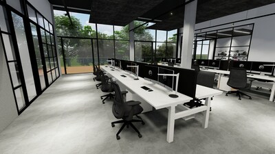 Rendering of the BRP Design and Innovation Centre studio at the Centrium in Sophia Antipolis. (CNW Group/BRP Inc.)