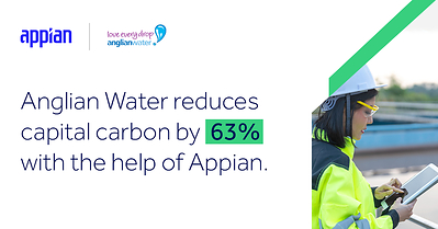 Anglian Water reduces capital carbon by 63% with the help of Appian.