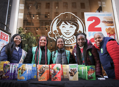 Thousands of Wendy’s restaurants will host local Girl Scout troops selling cookies as a national boothing partner