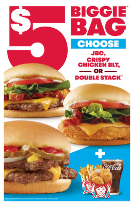 Comin’ in Clutch: Wendy’s $5 Biggie™ Bag Now Comes with Choice of Sandwich