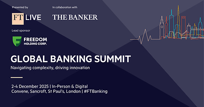 Freedom Holding Corp. sponsors the Financial Times Global Banking Summit 2025 (PRNewsfoto/Freedom Holding Corp.)