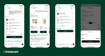 Instacart launches Instant Checkout experience within ChatGPT.