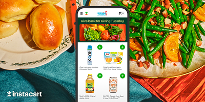 Instacart joins forces with mission-aligned CPG partners for its third annual Giving Tuesday campaign