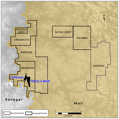 Figure 1. Fekola Complex Overview (CNW Group/B2Gold Corp.)
