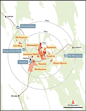 Figure 2: Cardinia Project Location - (Source: Kin Investor Presentation – 7 June 2022) (CNW Group/Vox Royalty Corp.)