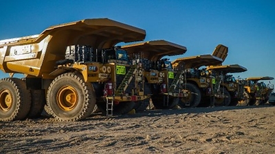 240-tonne rigid frame haul trucks (CNW Group/Artemis Gold Inc.)