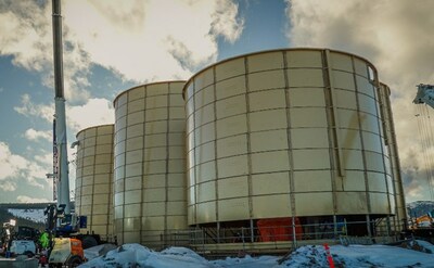 Tank Construction - December 2023 (CNW Group/Artemis Gold Inc.)