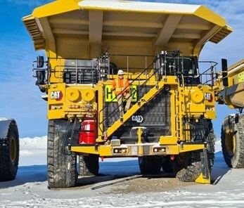 240 Tonne Rigid Frame Haul Truck - January 2024 (CNW Group/Artemis Gold Inc.)