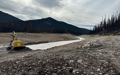 Lake 15/16 connector channel – September (CNW Group/Artemis Gold Inc.)