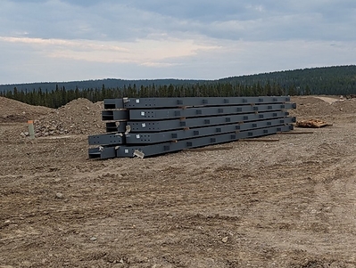 Process Plant Building Structural Steel Arrival - May 2023 (CNW Group/Artemis Gold Inc.)