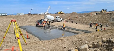 Ball Mill Foundation Blinding - May 2023 (CNW Group/Artemis Gold Inc.)