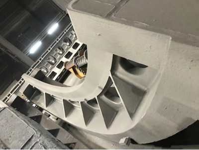 Manufacturing photo of processing equipment - Ball Mill Ring Gear Casting (CNW Group/Artemis Gold Inc.)