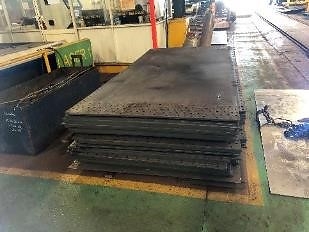 Manufacturing photo of processing equipment - CIL Tank Strakes Post Cutting & Machining (CNW Group/Artemis Gold Inc.)