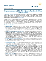 Keyera Announces 2024 Third Quarter Results, Reaffirms 2024 Guidance (CNW Group/Keyera Corp.)