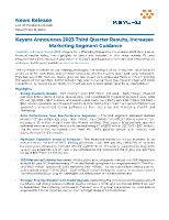 Keyera Announces 2023 Third Quarter Results, Increases Marketing Segment Guidance (CNW Group/Keyera Corp.)