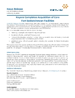 Keyera Completes Acquisition of Core Fort Saskatchewan Facilities (CNW Group/Keyera Corp.)