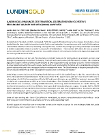 LUNDIN GOLD ANNOUNCES CEO TRANSITION, CELEBRATING RON HOCHSTEIN’S REMARKABLE JOURNEY AND WELCOMING JAMIE BECK (CNW Group/Lundin Gold Inc.)