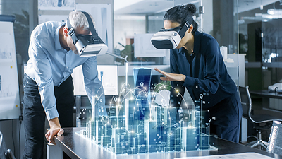 The 5G Future Forum members interact with holograms rather than avatars, providing more personal collaborative experience (CNW Group/Bell Canada)