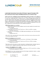 Lundin Gold Extends High-Grade Gold at FDN South, Expands Potential at FDN East and Discovers New Copper-Gold Mineralization at Trancaloma Target (CNW Group/Lundin Gold Inc.)