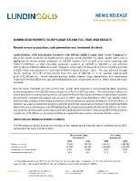 LUNDIN GOLD REPORTS FOURTH QUARTER AND FULL YEAR 2024 RESULTS (CNW Group/Lundin Gold Inc.)