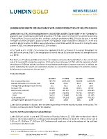 LUNDIN GOLD MEETS 2023 GUIDANCE WITH GOLD PRODUCTION OF 481,274 OUNCES (CNW Group/Lundin Gold Inc.)