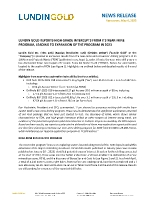 LUNDIN GOLD REPORTS HIGH GRADE INTERCEPTS FROM ITS NEAR-MINE PROGRAM, LEADING TO EXPANSION OF THE PROGRAM IN 2023 (CNW Group/Lundin Gold Inc.)