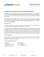 LUNDIN GOLD FILES AMENDED FRUTA DEL NORTE TECHNICAL REPORT (CNW Group/Lundin Gold Inc.)