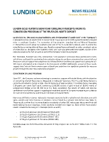 LUNDIN GOLD REPORTS SIGNIFICANT DRILLING INTERCEPTS FROM ITS CONVERSION PROGRAM AT THE FRUTA DEL NORTE DEPOSIT (CNW Group/Lundin Gold Inc.)