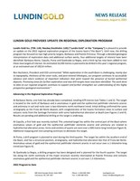LUNDIN GOLD PROVIDES UPDATE ON REGIONAL EXPLORATION PROGRAM (CNW Group/Lundin Gold Inc.)
