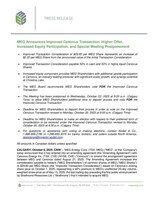 MEG Announces Improved Cenovus Transaction: Higher Offer, Increased Equity Participation, and Special Meeting Postponement (CNW Group/MEG Energy Corp.)