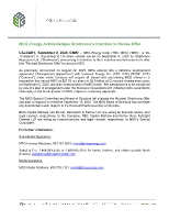MEG Energy Acknowledges Strathcona’s Intention to Revise Offer (CNW Group/MEG Energy Corp.)