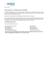 SURGE ENERGY INC. CONFIRMS JUNE 2025 DIVIDEND (CNW Group/Surge Energy Inc.)