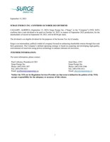 SURGE ENERGY INC. CONFIRMS OCTOBER 2023 DIVIDEND (CNW Group/Surge Energy Inc.)