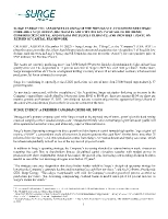 SURGE ENERGY INC. ANNOUNCES CLOSING OF THE PREVIOUSLY ANNOUNCED STRATEGIC CORE AREA ACQUISITION; REITERATES ANTICIPATED 14% INCREASE TO DIVIDEND; CONFIRMS 2023 CAPITAL AND OPERATING BUDGET GUIDANCE AND PROVIDES UPDATE ON RETURN OF CAPITAL FRAMEWORK (CNW Group/Surge Energy Inc.)