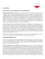 Vermilion Energy Inc. Announces the Pricing of Its Unsecured Notes Offering (CNW Group/Vermilion Energy Inc.)