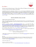 Vermilion Energy Inc. Confirms First Quarter 2022 Release Date and Filing of the Management Information Circular in Connection with the Annual General Meeting of Shareholders (CNW Group/Vermilion Energy Inc.)